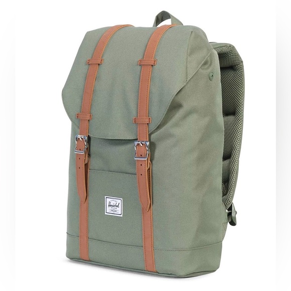 Herschel Supply Company Other - Herschel Supply Company Retreat Green Backpack with Tan Accents